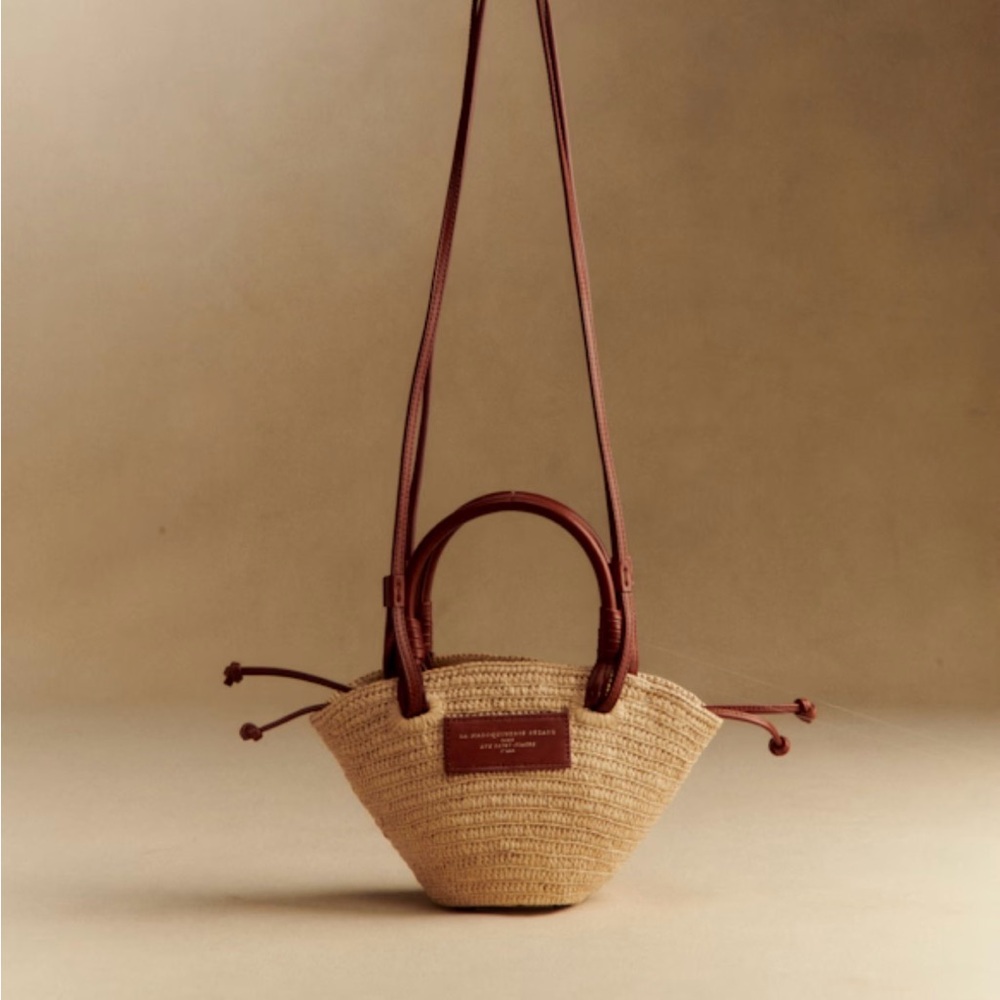 Sezane -JUSTINE MINI- Raffia Basket Bag  ($275 OBO) SOLD OUT